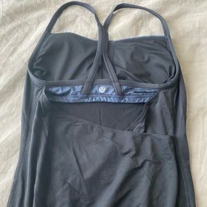 Lululemon Black razor back, loose fitting tank